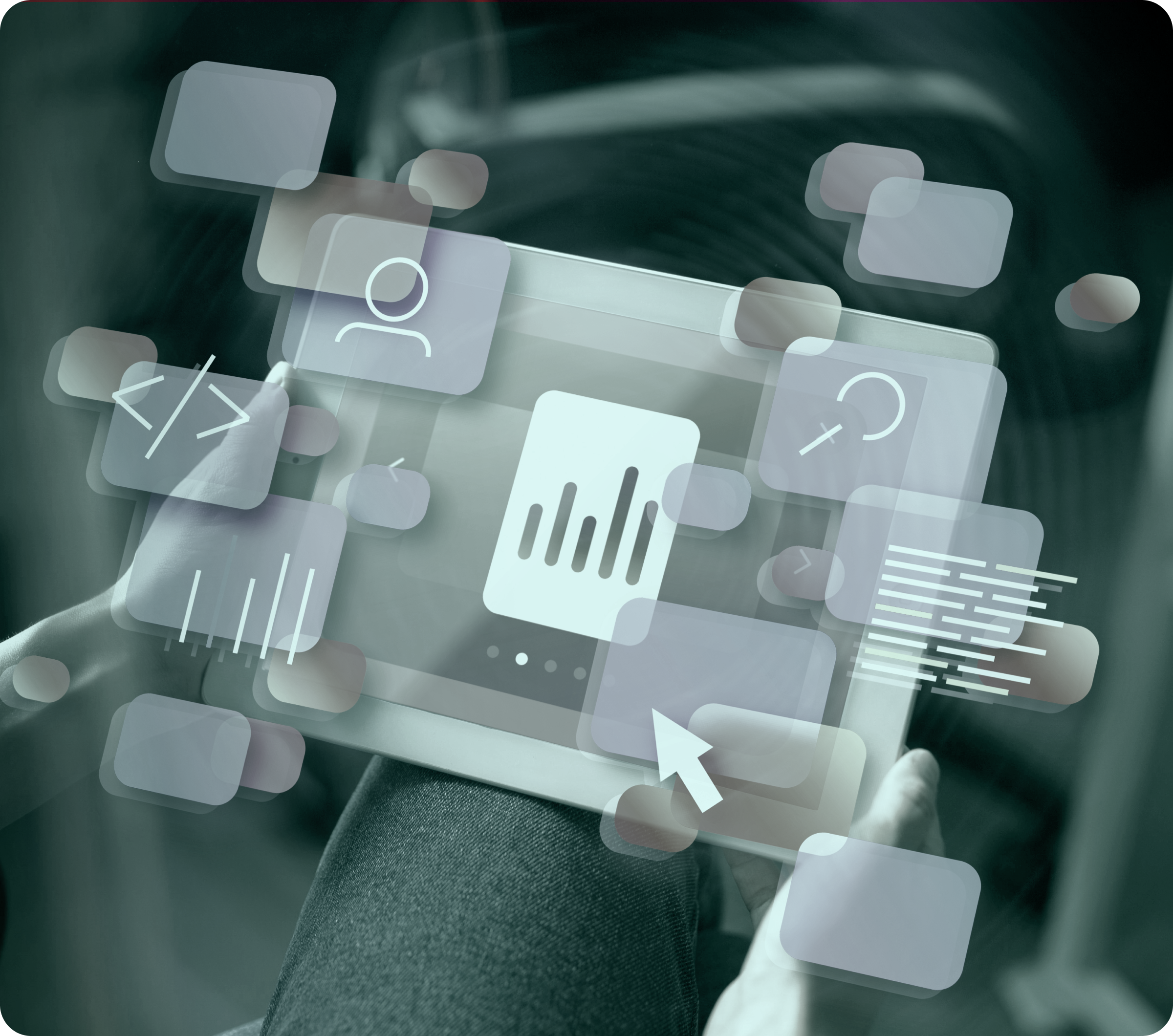 AI and Data Analytics Illustration